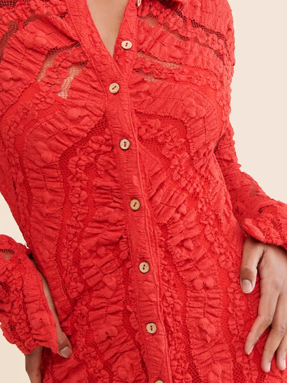Free People Shayla Lace Mini Dress - Picture 3 of 8